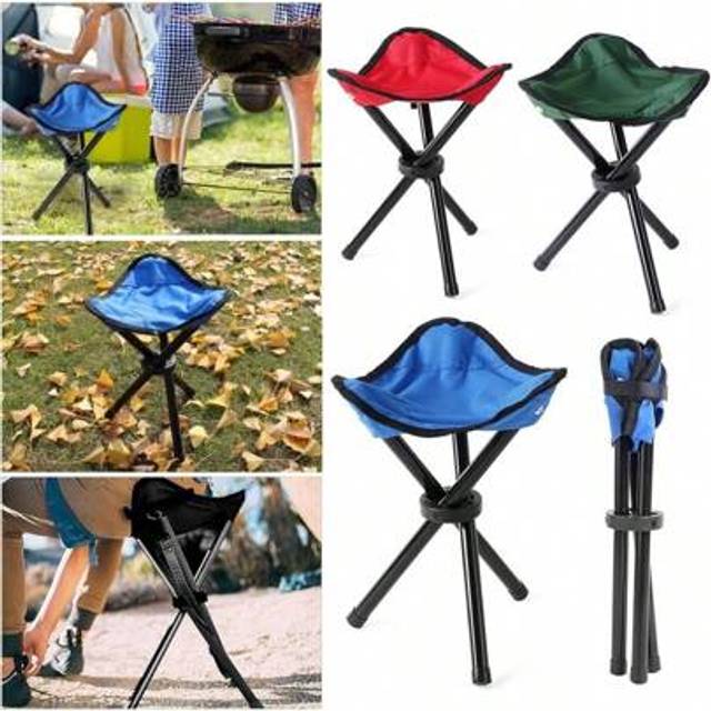 SHEIN Mimi Folding Camping Chair Adjustable Height Durable Aluminum Alloy Suitable For Beach Fishing And Hunting Outdoor Comfort Accessories(Small Size 22cm