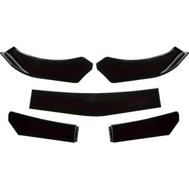 TEMU Adjustable Universal Car Front Bumper Lip Wrap, Left Side, Plastic Anti-collision, Vehicle Modification, Enhances Look
