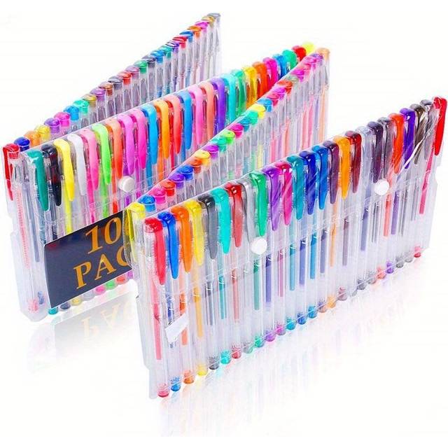 TEMU Gel Pen Set Metallic Pastel Glitter Gel Pens For Adult Colouring Book