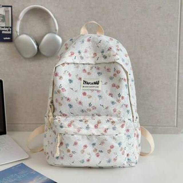 SHEIN Small Floral Women&#39;s Backpacks Are Popular And Versatile For Junior High School Students, High School Students, Campus Backpacks, College Students&#39; Ba