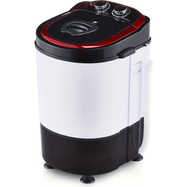 TEMU Portable Mini Washing Machine, 4kg Capacity, Electric Compact Laundry Spin Dryer, With Timer, Non-battery Operated, 220-240v Uk Plug, For Travel, Camping, Dorms, Apartments