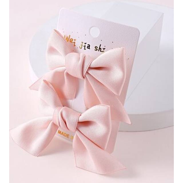 SHEIN 2pcs Set Elegant Minimalist Stylish Butterfly Knot Hair Clips, Cute For Children