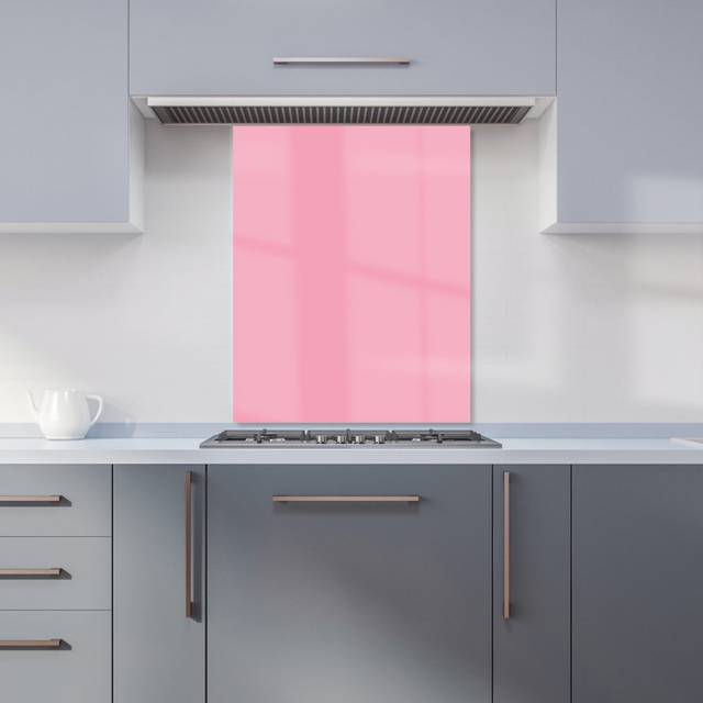 Warren Reed - Designer Baby Pink Kitchen Splashback W600Mm X H750Mm, Multi