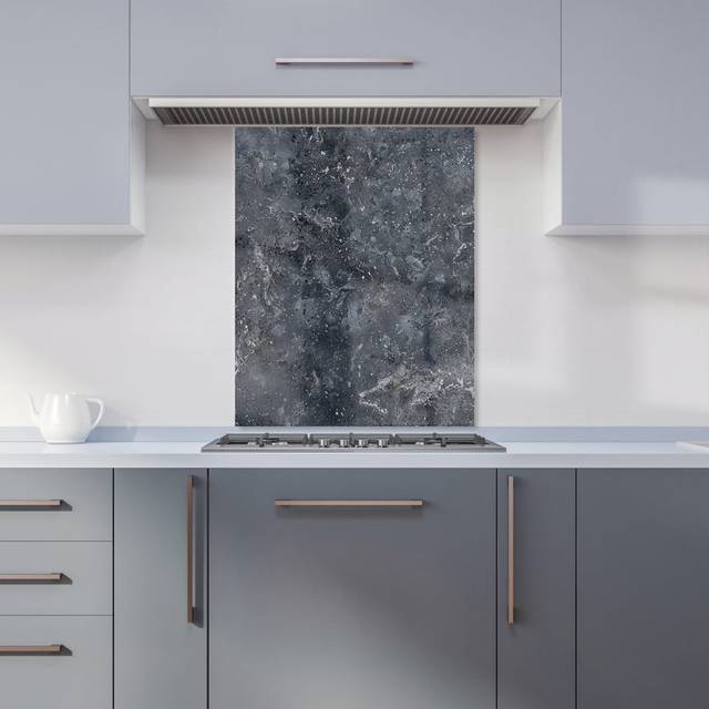 Warren Reed - Designer Luxury Slate Grey Quartz Effect Kitchen Splashback W600Mm X H750Mm, Multi