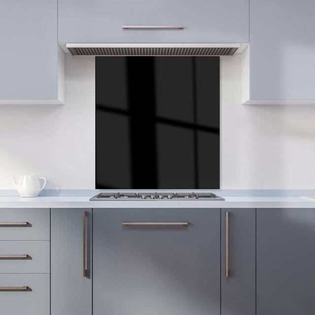 Warren Reed - Designer Midnight Black Kitchen Splashback W700Mm X H650Mm, Multi