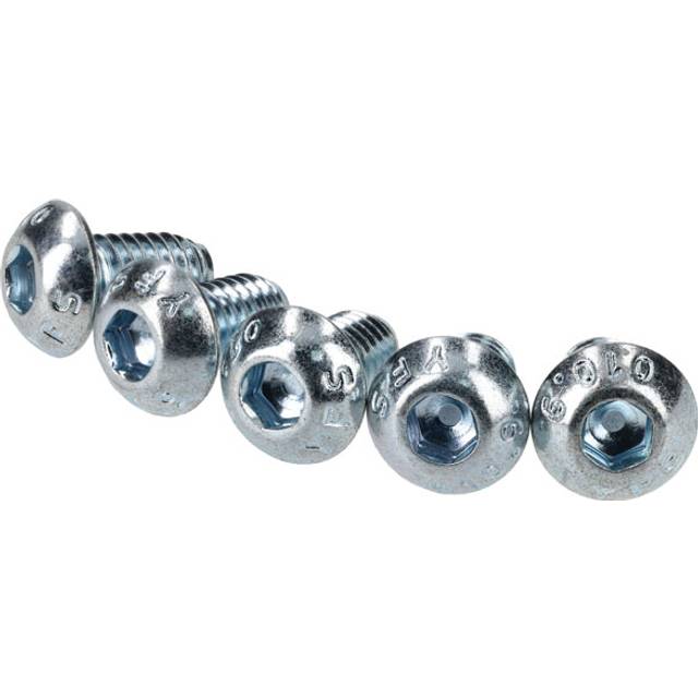 R-tech m4 x 8 hex socket button screws steel bzp - pack of 100 337335