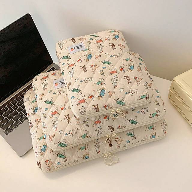 SHEIN 1 Pc Cute Student Laptop Bag 11 Inch/13 Inch/15 Inch Computer Bag All Over Print Cartoon Dog Casual Unisex Protection Case Small Bag File Bag Laptop S