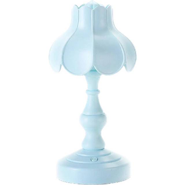(As show, One size) Small Table Reading Light Vintage Accent Flower Shaped Rechargeable Led Bed Lamp For Room