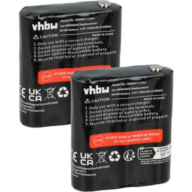 2x battery for motorola talkabout t5420 t5500 t5412 t5422 t5512 t5522 1300mah