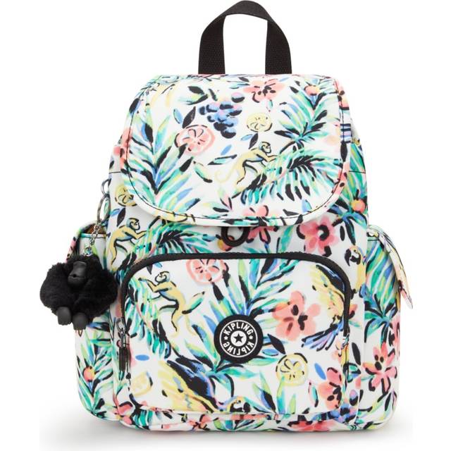 Kipling Backpack City Pack Mini Cocktail Floral Print Extra Small Woman 100% Recycled Polyester
