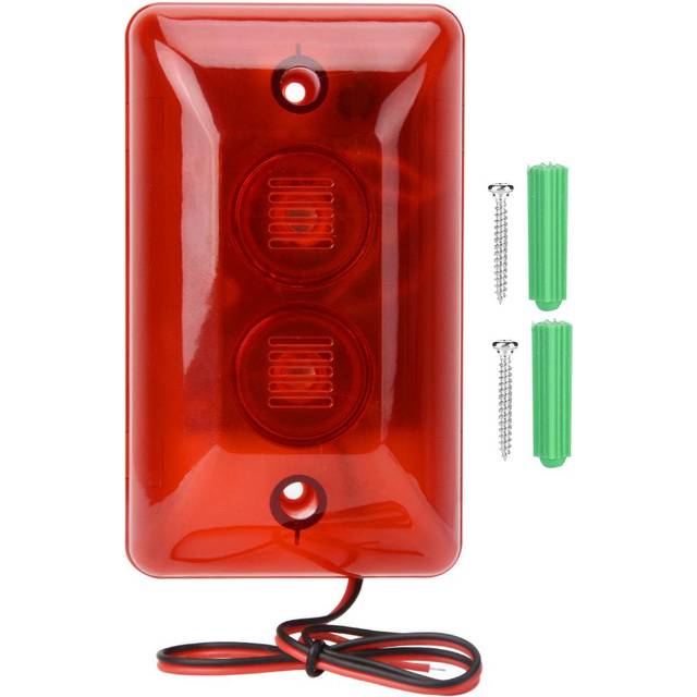 12V Wired Alarm Strobe Siren Sound Siren Flashing Light Security Alarm System