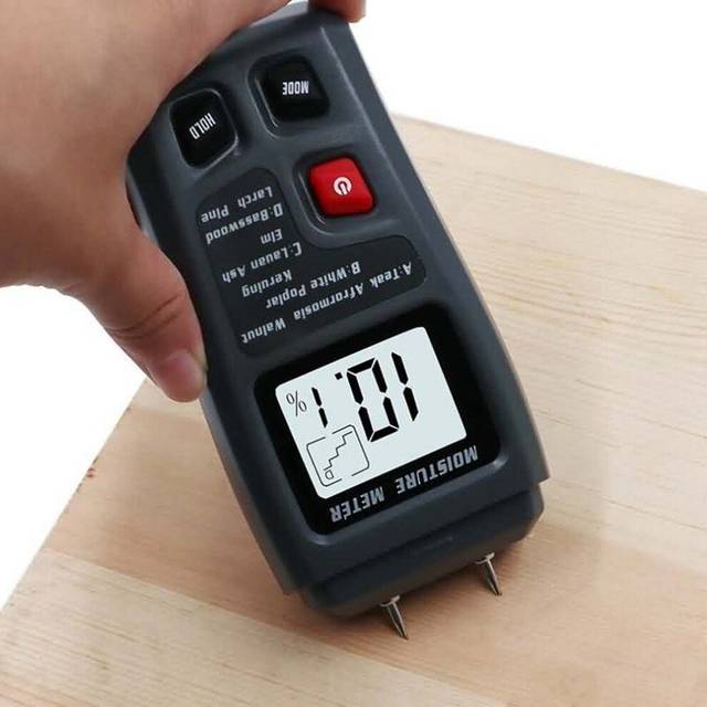 (Black) Wood Moisture Tester Meter Floor Carton Black Meter