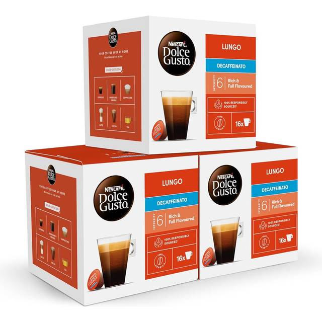 Nescafé dolce gusto lungo decaf coffee pods, 48 capsules
