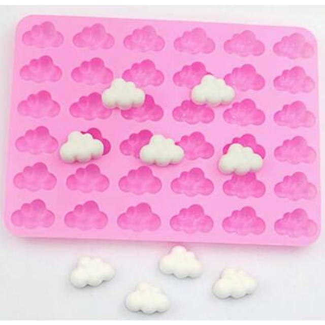 SHEIN 1PC Cloud Design Multi-Grid DIY Silicone Mold, Modern Silicone Mold For DIY