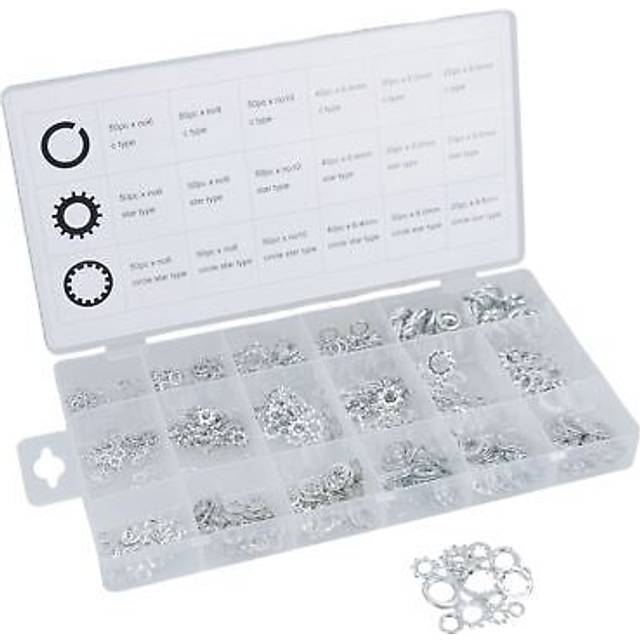Locking washer shake proof spring c star and circle washers assortment 720pc