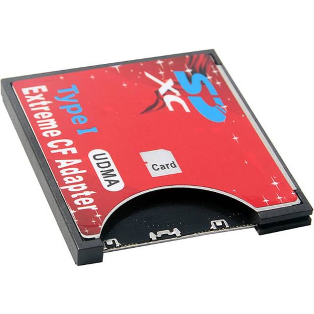 New SD to CF Card Sleeve Supports Wireless WIFI SD Card Adapter Red