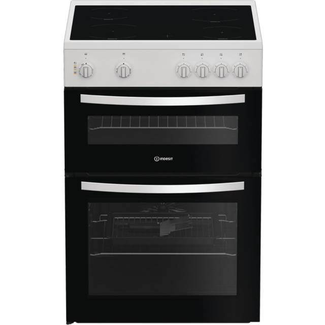 Indesit 60cm Electric Cooker with Ceramic Hob - White - A Rated