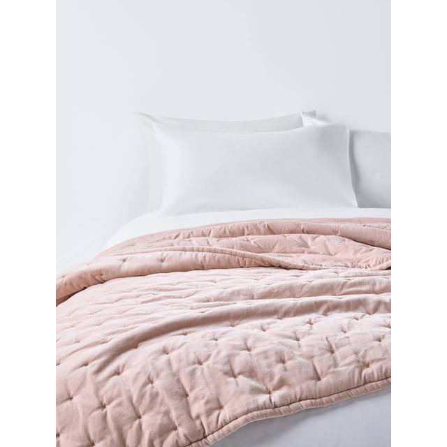 John Lewis Cotton Velvet Quilted Bedspread
