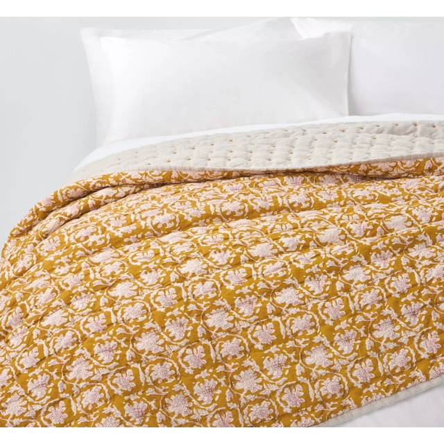 John Lewis Lotus Quilted Bedspread, Multi