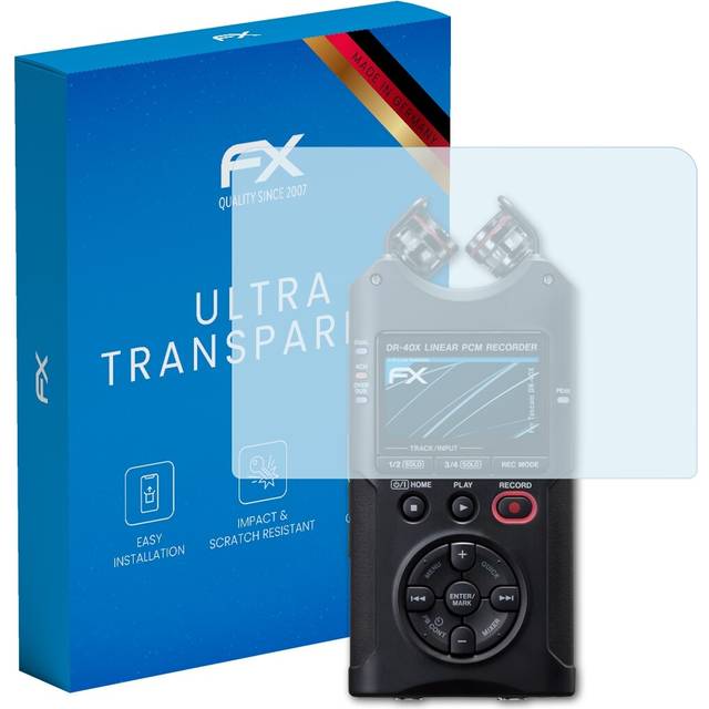 Atfolix 3x Screen Protection Film For Tascam Dr-40x Screen Protector Clear