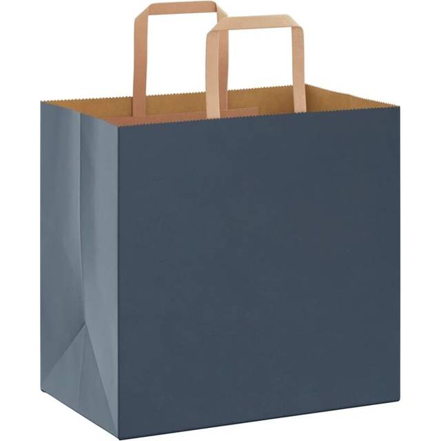 vidaXL Paper Bags 50 pcs with Handles Blue 26x17x25 cm