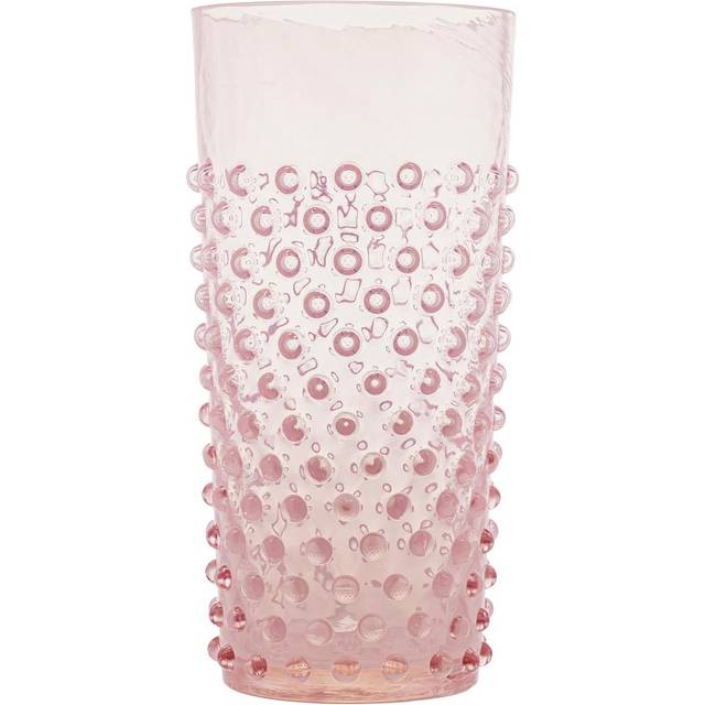 Anna Von Lipa Hobnail Long drink glas 20 cl Soft Rosa