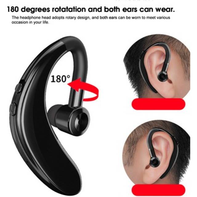 Bt ear hook headphones for business true wireless stereo driving overear e dts