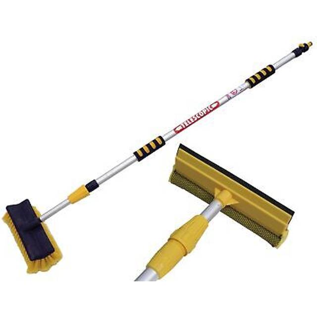 Neilsen VIV-3-In-1-3M-TEL Vivo-3-Metre-Telescopic 3m Extending Water fed Upstairs Window Cleaning Brush + Squeegee