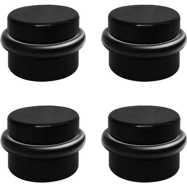Floor Door Stops, 4 Adhesive Door Stops, Black Floor Door Stops, Door Stops, Door Stops Door Stops