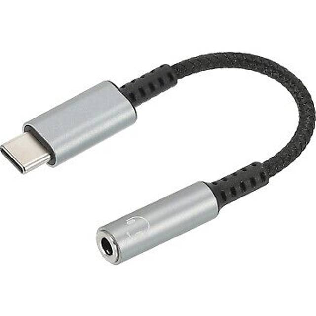 Usb Type C To 3.5mm Headphone Jack Adapter Usb C To Aux Audio Hifi Cord 5, Grey