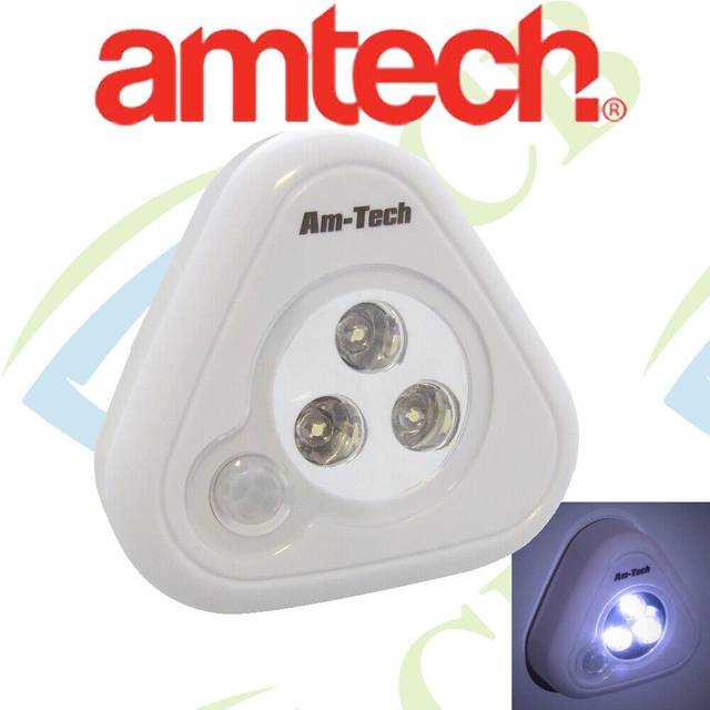 Amtech Stick Up Compact 3 LED Motion Sensor LED Light
