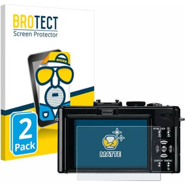 2x anti glare screen protector for leica d-lux 5 matte protection film