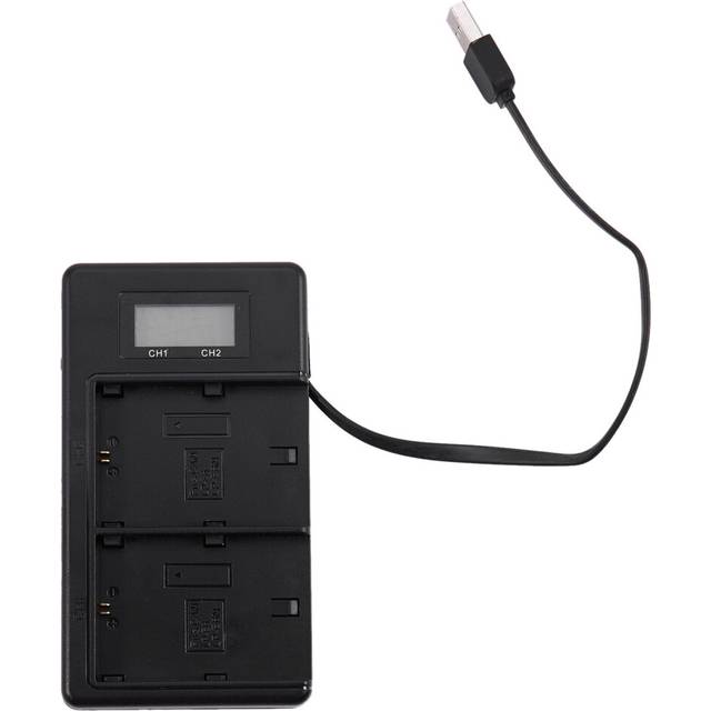 Lp-E6 Battery Charger Lcd Dual For 5Ds R 5D Mark Ii Iii 6D 7D 80D Camera