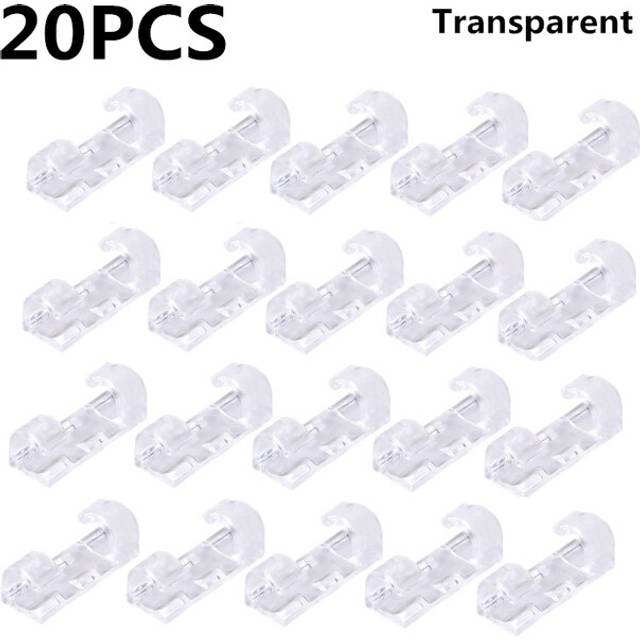 (5pcs-red) 20Pcs Self-Adhesive Cable Clips Organizer Desktop Cable Organizer Wire Manager Cord Holder Fixed USB Charging Line Clamp Winder