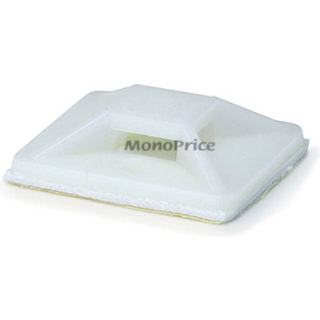 Monoprice Cable tie mounts 25x25(mm)  100pcs/Pack - white