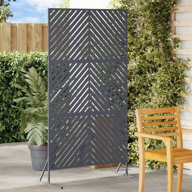 Privacy Screen in Anthracite, 100x50x180 cm, Steel Vidaxl