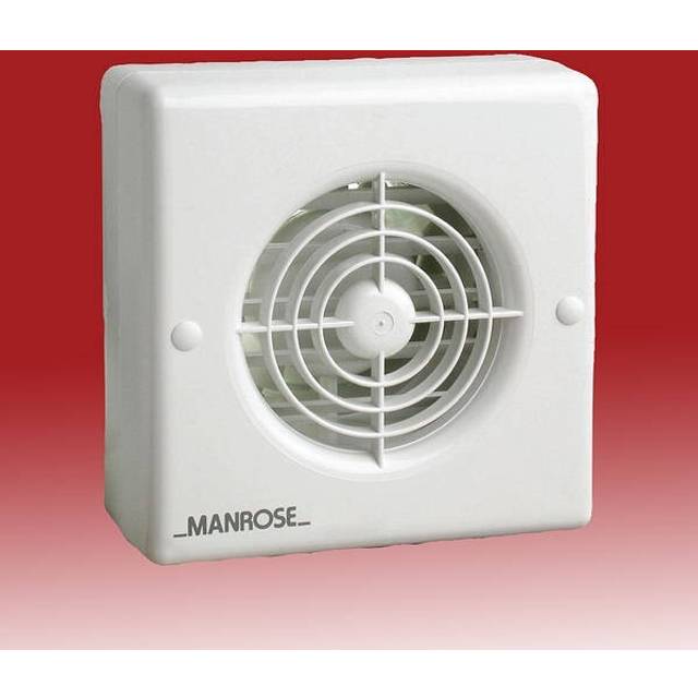 Manrose 4" axial bathroom fan wall/ceiling model standard xf100lv