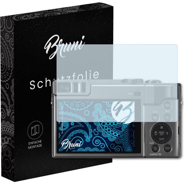 Bruni 2x Protective Film For Panasonic Lumix Dc-tz90 Screen Protector