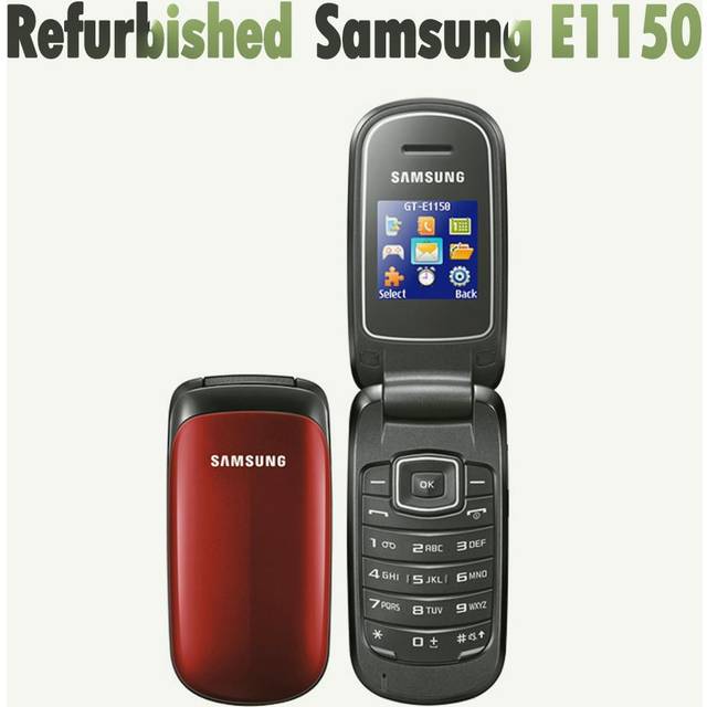 95% new Refurbished Samsung E1150 Mobile Phone simple set black