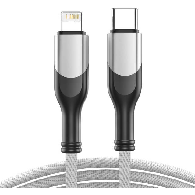 (Silver, 2m) Cable For iPhone 14 13 12 11 Pro Max X XS 8 Plus SE PD 27W Fast Charge iPad Macbook USB Type C To Lighting Date Charger 3M Cord