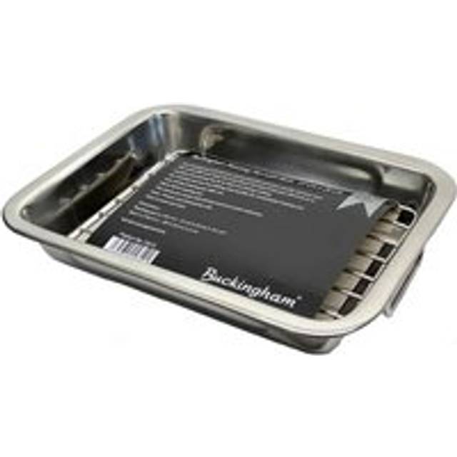 Roasting dish grill multiple sizes for home cooking stainless steel buckingham