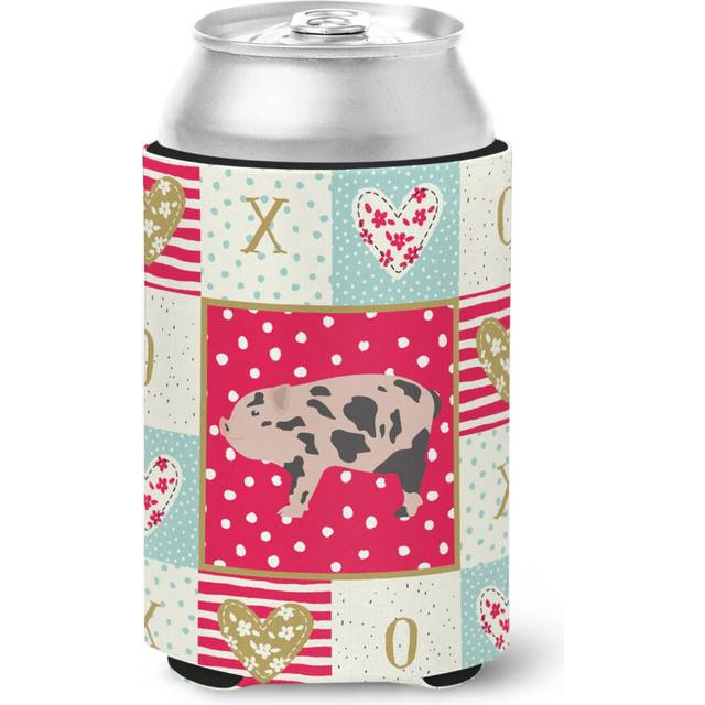 """""Caroline's Treasures CK5362CC Mini Miniature Pig Love Can or Bottle Hugger cold-beverage-koozies  Multicolor"""""