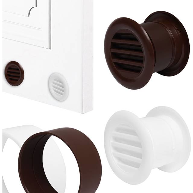 White/brown joinery door air vent grille woodwork furniture 40mm diameter hole