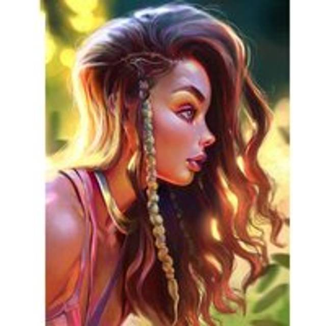 DIY Diamond Embroidery Colored Girl 5D Diamond Painting Rhinestone Mosaic Home Decor 20X30CM