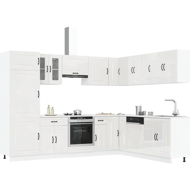 vidaXL Kitchen Cabinet Set 14 Piece Kalmar Engineered Wood