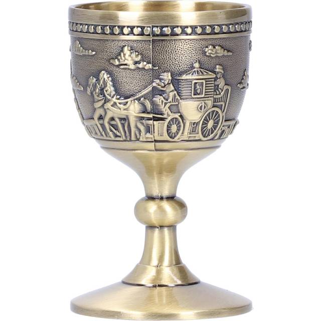 Small Wine Cup Zinc Alloy Retro Handmade White Wine Goblet Vintage Home Ornament