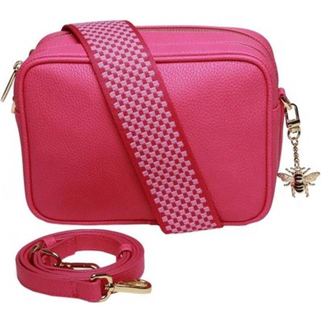 Alice wheeler london womens soho camera crossbody bag - hot pink