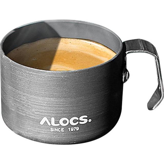 160ml Multi-Functional Metal Coffee Cups Travel Metal Mug with Handle for Camping Hiking grey