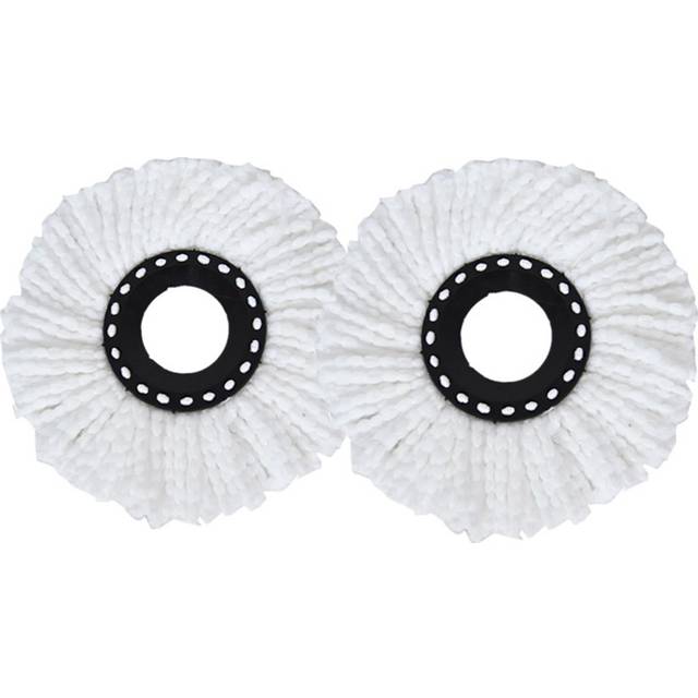 TEMU 1pc/2pcs/4pcs/8pcs Mop Replacement Head Water Absorption Universal Rotating Mop Head Wire Pier Cloth Head Circular Mop Head