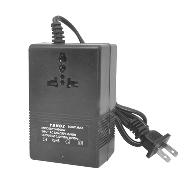 300W Voltage Converter Transformer 220V to 110V Steps Down Travel Adapter Inverter US Plug
